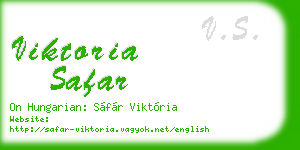 viktoria safar business card